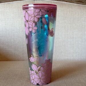Starbucks 24 oz Cherry Blossoms 2025 Iridescent Cold Cup Tumbler